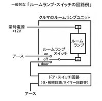 車のルームランプの仕組みについて質問です ドアを開くと点灯 常時点 Yahoo 知恵袋