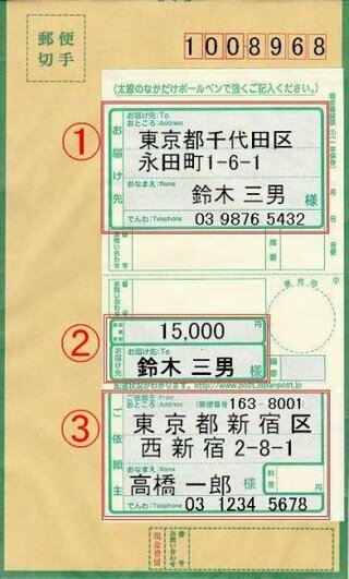 現金書留の書き方送り方を教えてください 封筒などは郵便局で貰えるのでしょう Yahoo 知恵袋