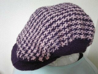 つば付帽子 ニット の編み図を探しています つば付の ニット帽の編み Yahoo 知恵袋