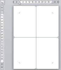 Word10で一ページを縦横均等に四分割したいのですがどう Yahoo 知恵袋