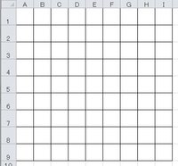 エクセルで方眼用紙はできますか なんとなくできそうな気がします 行 Yahoo 知恵袋