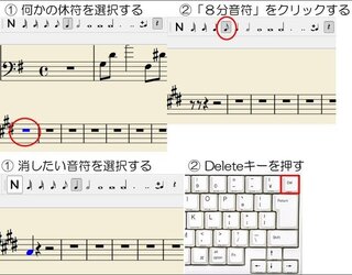 Musescoreについての質問です 八分休符を入力したいんですけど Yahoo 知恵袋