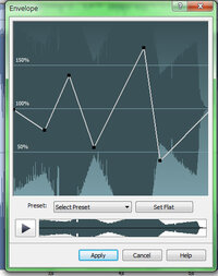 Wavepad お試し版 の使い方を教えて下さい 徐々に音量 Yahoo 知恵袋