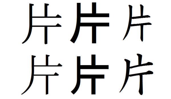 旧字・外字・異体字一覧
