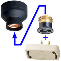 角型引っかけランプソケット から電球ソケットに切替するためのものは電気屋さんに売 教えて 住まいの先生 Yahoo 不動産