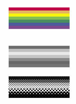 虹の絵を白黒印刷でもわかるように描かなくてはならないのですがどうしたらいい Yahoo 知恵袋