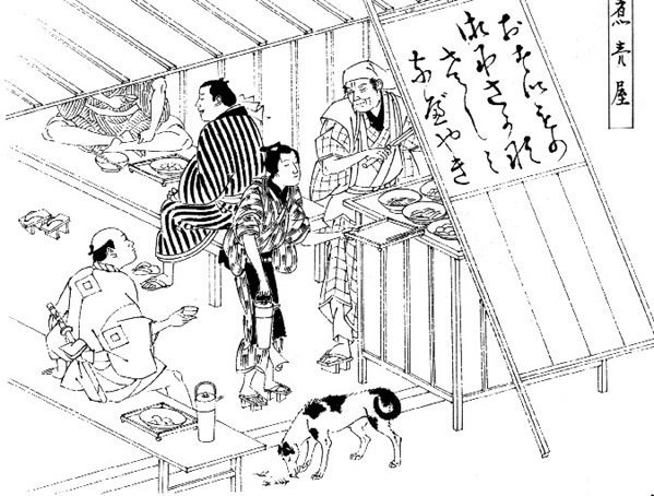 江戸時代の飲食店では、すでに、テーブルとイスはあったのでしょうか 