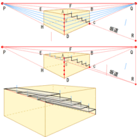 階段の描き方とパースについて 階段をメインにした絵が描きたいです でも 全 Yahoo 知恵袋