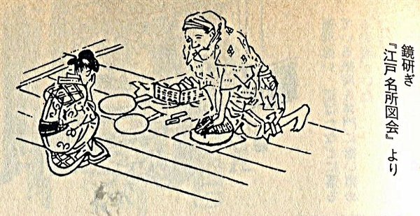 はじままして、こんにちは。江戸時代では、手鏡などの鏡はどのようにし