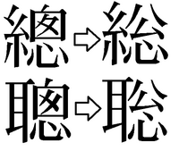 聰 と 聡 は同じ漢字なんですか 正確には公的には同じ漢字とはいえませ Yahoo 知恵袋