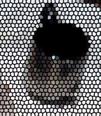 イラストレーターで作ったイラストに加工をしてステンドグラス風の質感を出し Yahoo 知恵袋