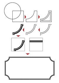 Illustratorで 画像のような二重の枠線を作るにはどうすれば良いでし Yahoo 知恵袋