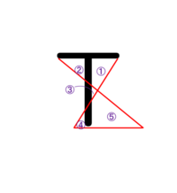 アルファベットのtに直線を3本足して3角形を5つ作りなさい 分かる人がい Yahoo 知恵袋