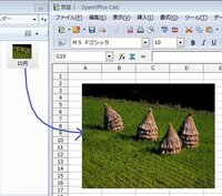 Openofficecalcの画面に 写真を貼り付けるには ど Yahoo 知恵袋