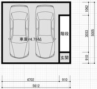 部屋付きガレージハウス １階が車２台分の車庫 その上 二階が４畳半くらいの部 教えて 住まいの先生 Yahoo 不動産