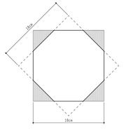 正八角形を作りたく一辺の長さを計算したいです 日曜大工を Yahoo 知恵袋