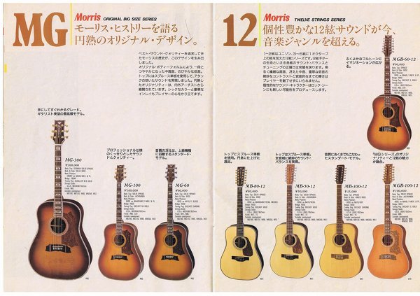 morrisのアコースティックギターのMG-60について。私は現在morr