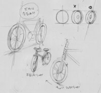 自転車 イラスト 書き方