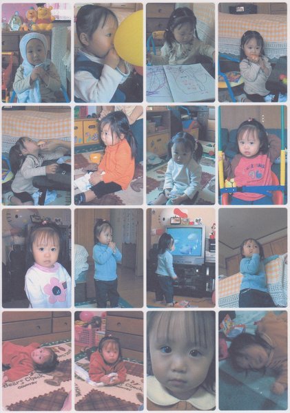 canonのＭＧ７１３０を使っています。フォトシールに１６まいで印刷 