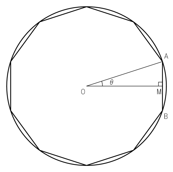 高校数学です半径1の円に内接する正10角形の1辺の長さを求めよ 円 Yahoo 知恵袋