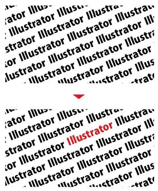 Illustratorについて 文字を斜めにレンガパターンで作成し Yahoo 知恵袋