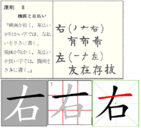 右 と 左 の書き順がちがうのはなぜですか 合理的な理由はありますか Yahoo 知恵袋