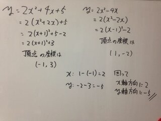 数学 の二次関数のグラフ平行移動に関しての質問です 放物線y Yahoo 知恵袋