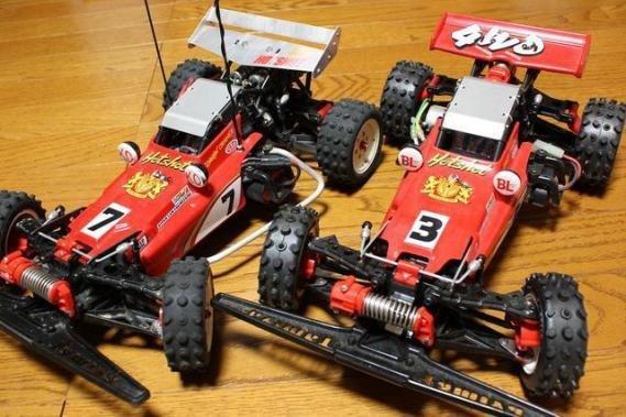 タミヤ ホットショット 組立済み（フルベア・スポチュンモーター・17Tピニオン） XBホットショットにスポーツチューンモーターをそのまま載せ替えて