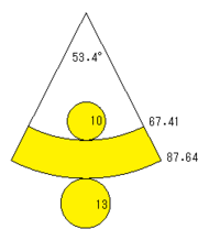 円柱の展開図の描き方 上下の底の大きさが違うもの 教えてください 本来は Yahoo 知恵袋
