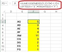 エクセル アルファベットを数字として計算できるようにしたい 表をご Yahoo 知恵袋