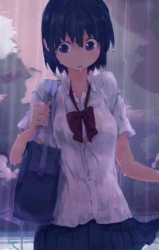 絵評価お願いします 雨に濡れている女の子のつもりです Yahoo 知恵袋