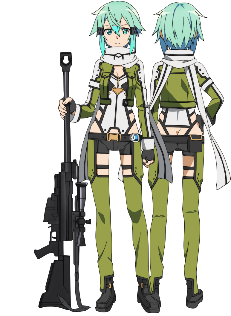アニメ「ソードアート・オンラインⅡ」二話、シノンの武器について今