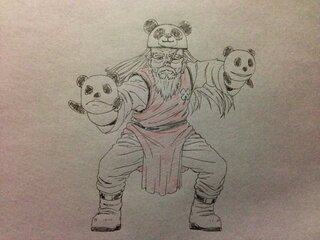 絵の評価ください遠近法を使った絵 を描きたいと思いカンフーを意識して描い Yahoo 知恵袋