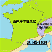 フランスの気候区分について 地理 フランスの北部 西部は西岸海洋性気候 Yahoo 知恵袋