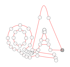 GIMPで文字の変形はできますか？たとえば、Qの出っ張りをにょろにょろ 
