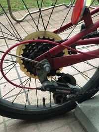 自転車の変速機跡付け出来るか