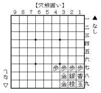 将棋で 穴熊とはどういう意味ですか 王の囲い方の一つで Yahoo 知恵袋