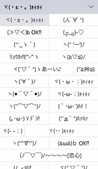 Iphoneです文字を打つ時に ま の下に顔文字を出すところあ Yahoo 知恵袋