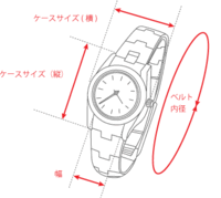 腕時計で ケース直径とは何ですか 腕時計の円い部分の直径のこ Yahoo 知恵袋