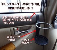 車のドリンクホルダーの取り付けについて質問です この商品をドアサイド Yahoo 知恵袋