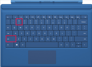 Surfacepro3のタイプカバーキーボードで を入力し Yahoo 知恵袋