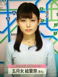 Nhkの おはよう日本 に出てくる日本道路交通情報センターの五月女絵里奈かわい Yahoo 知恵袋