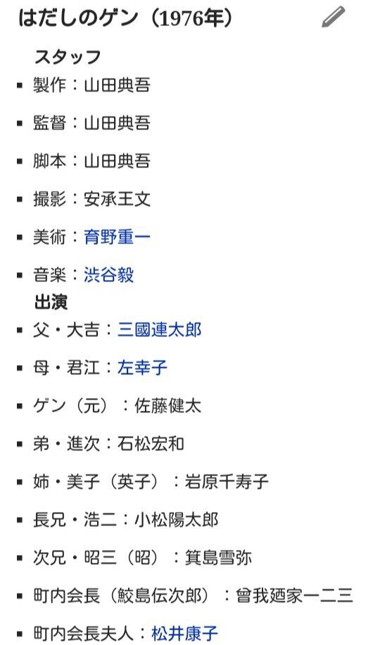 最近映画ではだしのゲン1976年の映画を見ました 出演者の子役の佐藤健太君はあ Yahoo 知恵袋