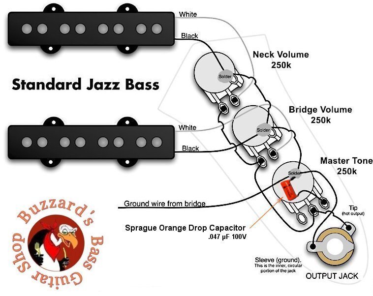 ジャズベースのアース線はどこに接続？FenderJapanのサーキット... - Yahoo!知恵袋