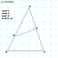 A B Gは鋭角でtana 1 Tanb 2 Tang 3であるとき Tan A B G の Yahoo 知恵袋