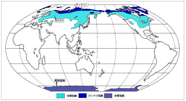 地理について 夏の間だけ生育するコケ類が広がるとはどの地域 気 Yahoo 知恵袋