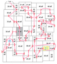 このパズル 面積迷路というらしいのですが 答えを求めるのに分数や小数を使わずに Yahoo 知恵袋