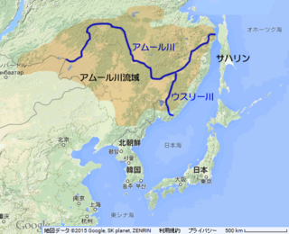 アムール 川 地図 アムール州