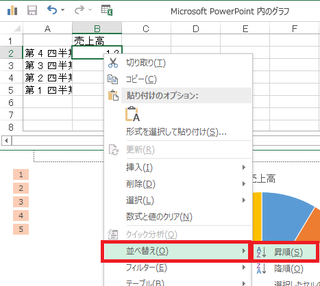 パワーポイントで 円グラフにアニメーションをつけて小さい値の方を先に表示させて Yahoo 知恵袋