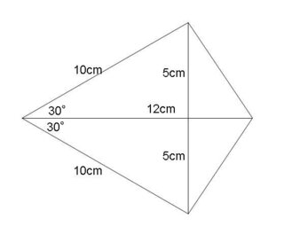 小学４年生の算数の問題です 三角関数などを使わず面積を求める問題です 回答は１ Yahoo 知恵袋